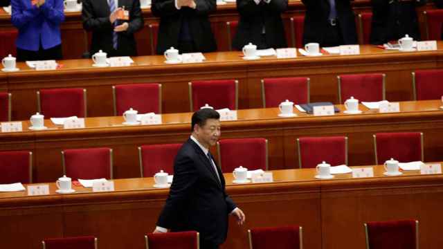 Xi Jinping llega al pleno de la Asamblea Nacional Popular de China. Foto: Reuters