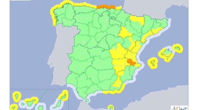 Prevision de la AEMET para el 12/03/2018.