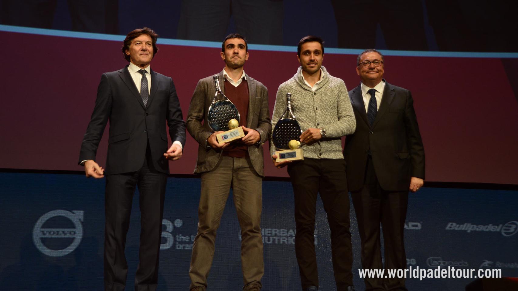 Fernando Belasteguín y Pablo Lima no faltaron en la presentación.