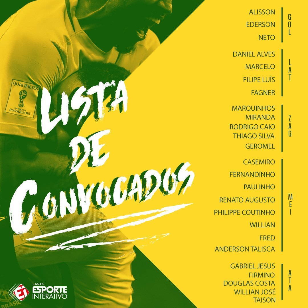 Brasil convoca a Marcelo y Casemiro contra Alemania y Rusia