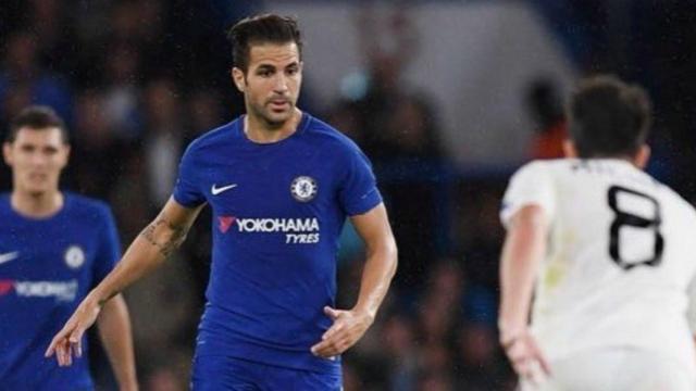 Fàbregas, en Champions. Foto Twitter (@cesc4official)