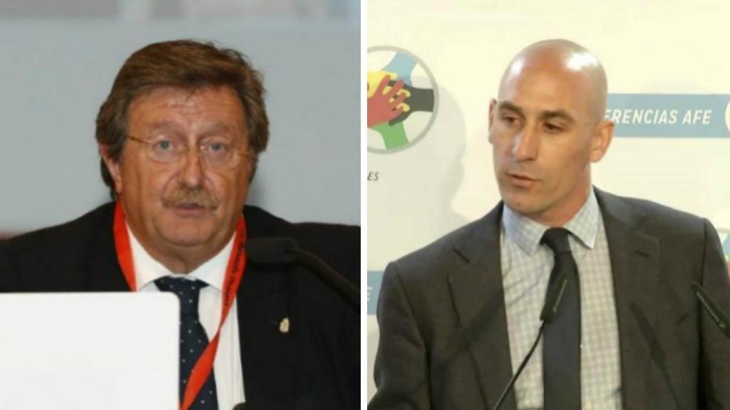 José Luis Larrea y Luis Rubiales. Foto: RFEF y AFE