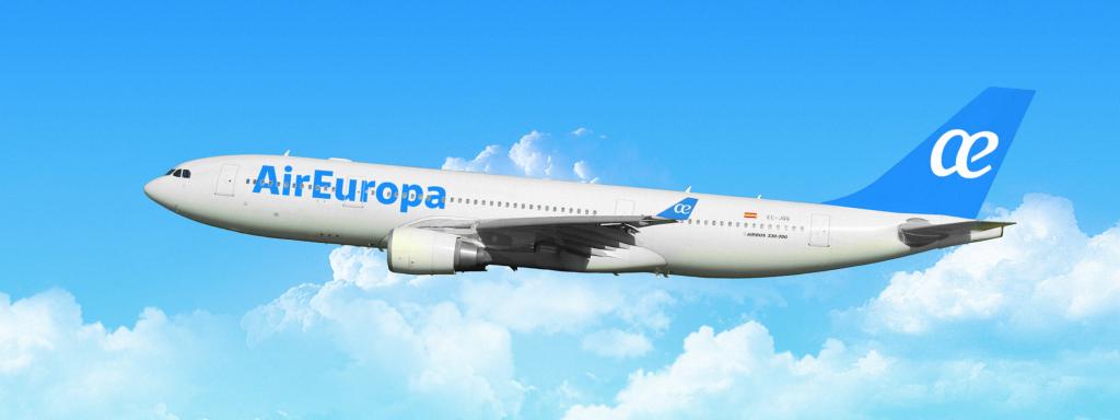 Airbus 330-200 de Air Europa con el que se cubre la ruta Madrid-Córdoba