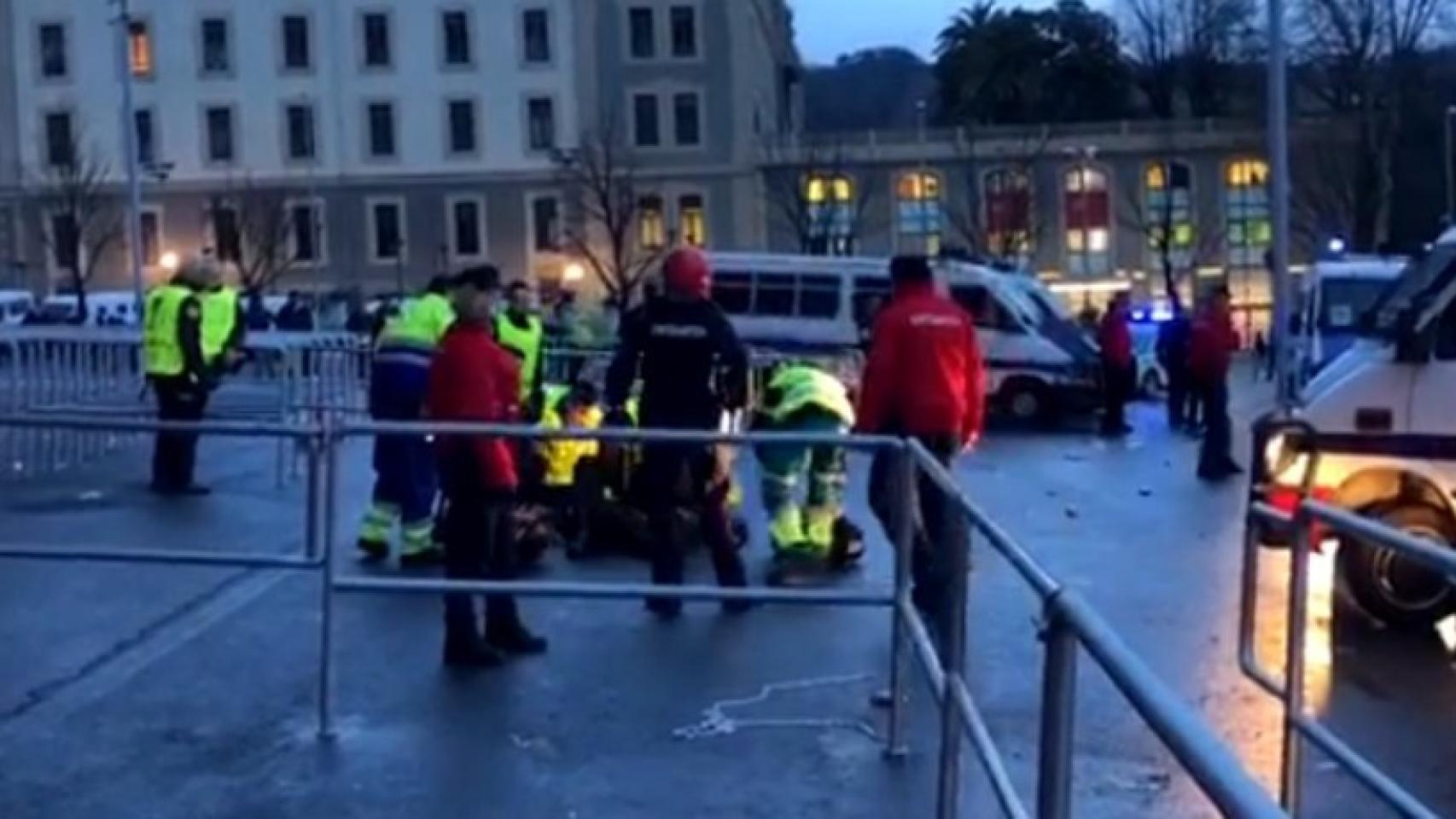 Seguridad del Athletic agredido