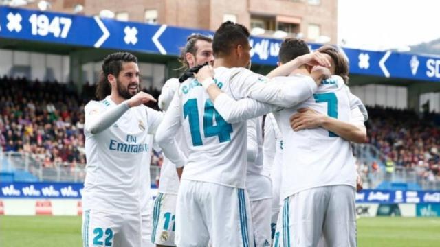 Celebración del gol de Cristiano Ronaldo