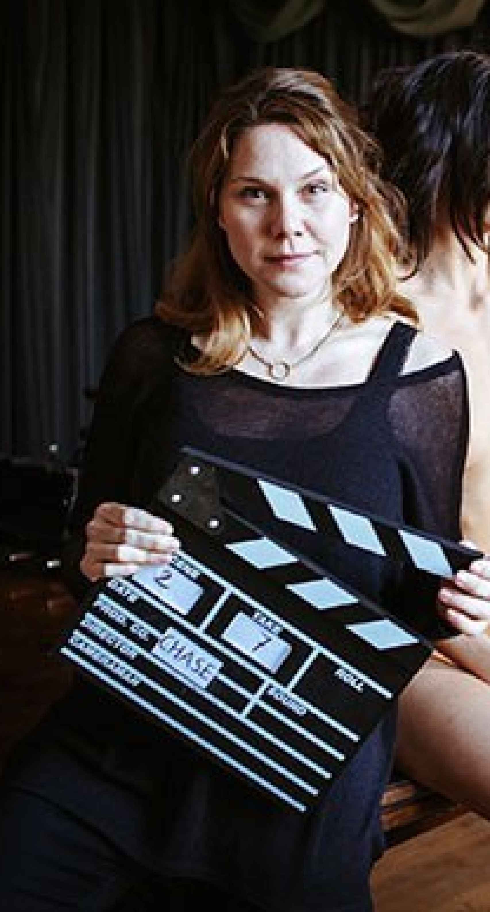 Erika Lust durante un rodaje.