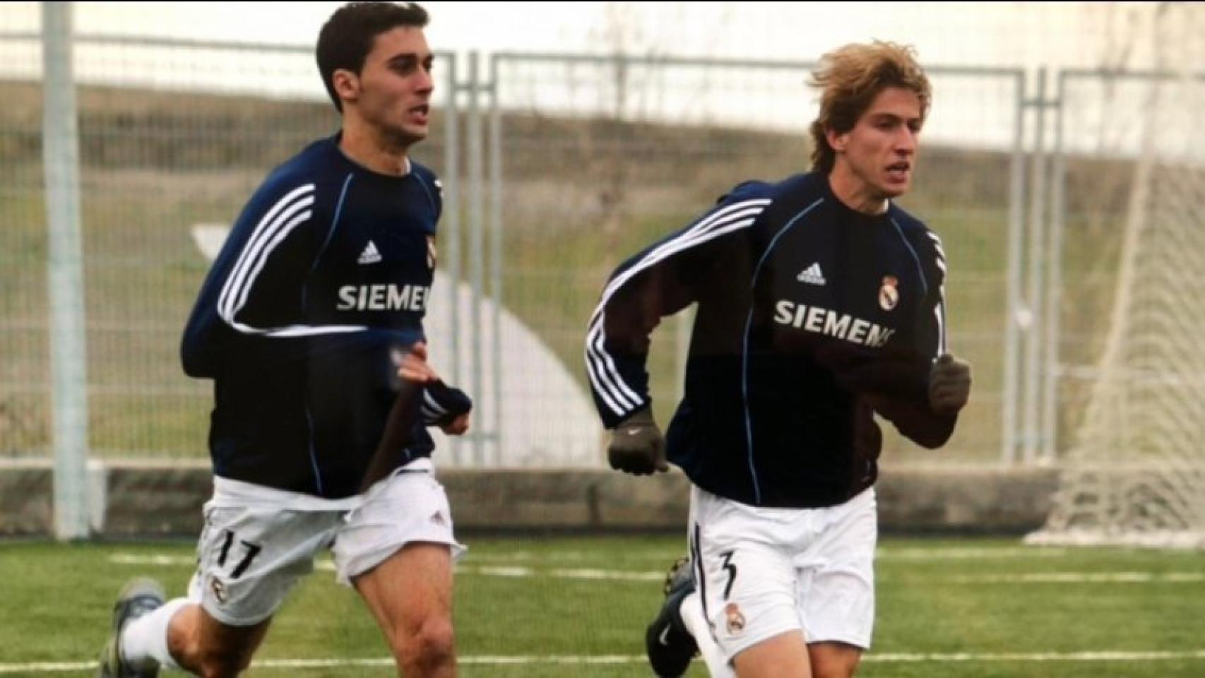 Arbeloa y Filipe Luis. Foto: Twitter (@aarbeloa17)