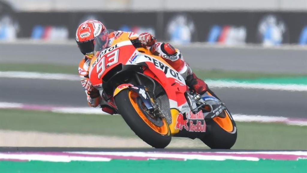 Marc Márquez, durante el GP de Qatar.