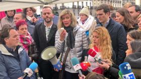 Diana López Pinel en la manifestación en Sol