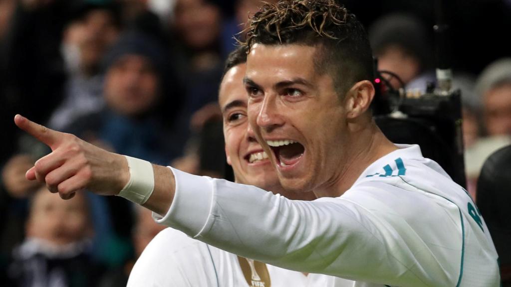 Cristiano, con Lucas Vázquez.