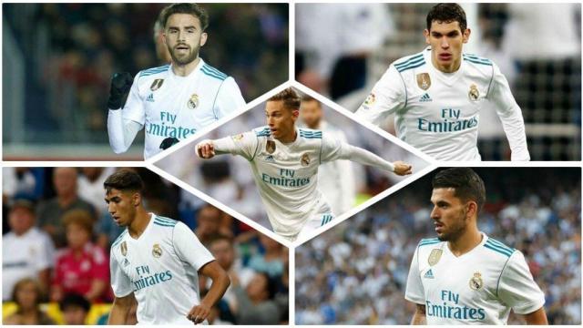 Mayoral, Vallejo, Achraf, Marcos Llorente y Ceballos