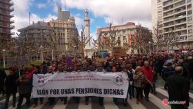 manifestacion pensiones leon