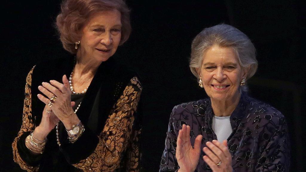 La reina Sofía y su hermana Irene de Grecia.