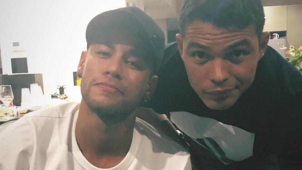 Neymar y Thiago Silva. Foto Instagram (@neymarjr)