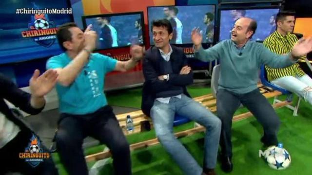 Juanma Rodríguez, en El Chiringuito. Foto: Twitter (@elchiringuitotv)