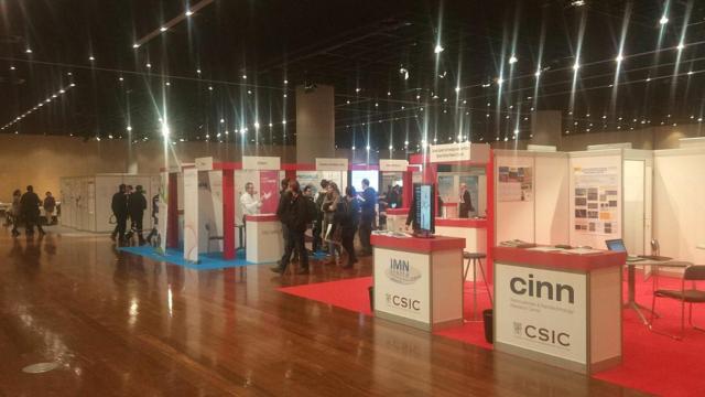 El stand del CSIC en ImagineNano esta semana en Bilbao. FOTO: Twitter