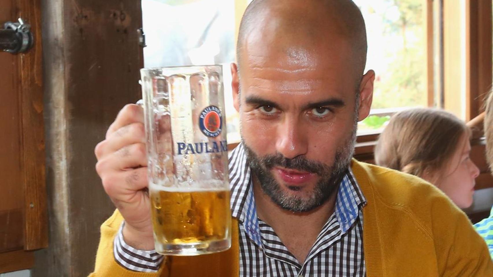 Guardiola, durante su asistencia al Oktoberfest de Múnich.