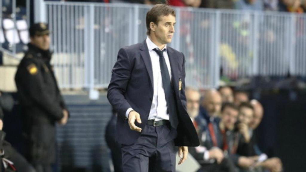 Lopetegui, con la Selección. Foto sefutbol.com