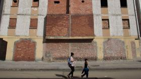 Un bloque de la barriada Martínez Montañés,  ubicada dentro del conjunto residencial conocido como Las Tres Mil Viviendas de Sevilla.