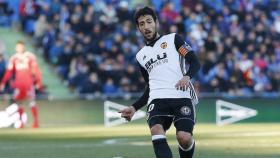 Parejo con el Valencia enfrentándose al Getafe. Foto: Twitter (@valenciacf)