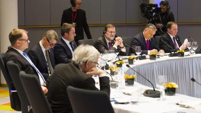 El presidente Mariano Rajoy, durante la anterior cumbre en Bruselas