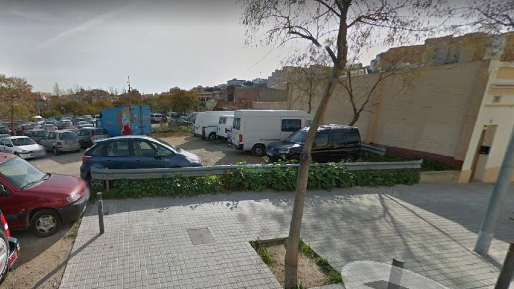 Parking en el que se perpetró la agresión sexual