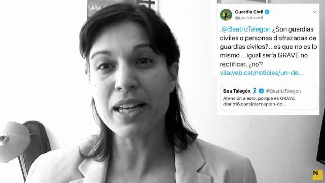 Beatriz Talegón pide disculpas a la Guardia Civil y su ridículo es aún mayor