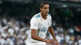 Varane, en un partido con el Real Madrid