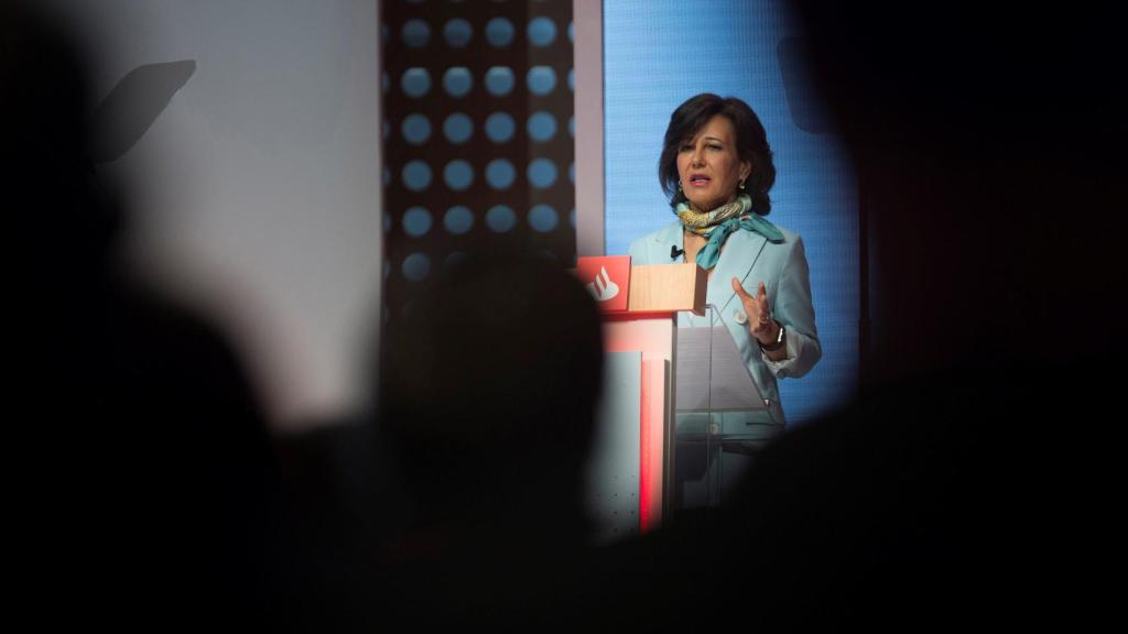 Ana Botín, presidenta del Banco Santander durante la Junta de Accionistas.