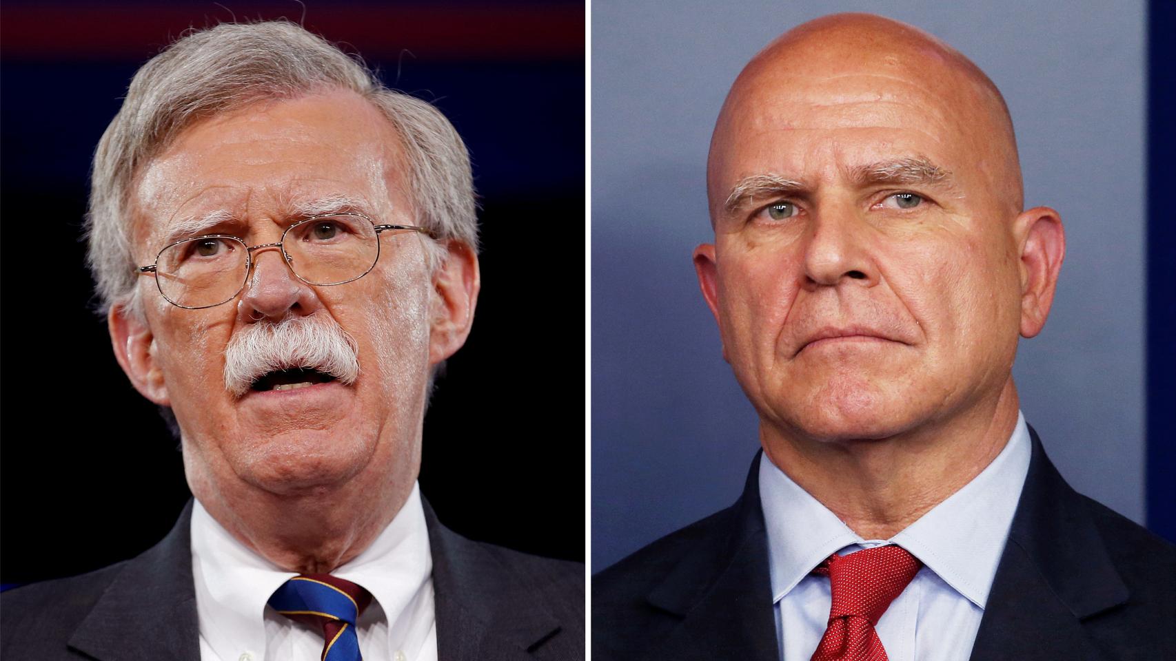 John Bolton (i) sustituye a H. R. McMaster como asesor de Seguridad Nacional de Trump.