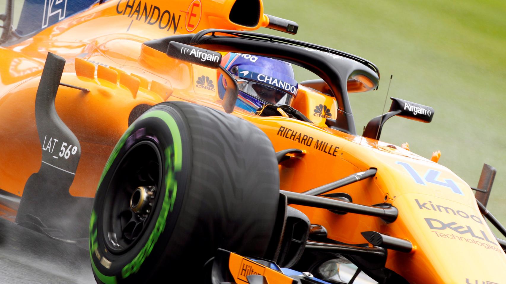 Fernando Alonso, durante el Gran Premio de Australia.