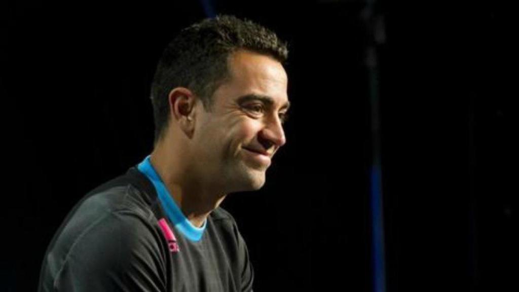 Xavi Hernández en un acto promocional. Foto: fcbarcelona.es