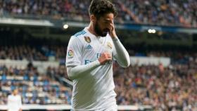 Isco se lamenta. Foto: Pedro Rodríguez / El Bernabéu