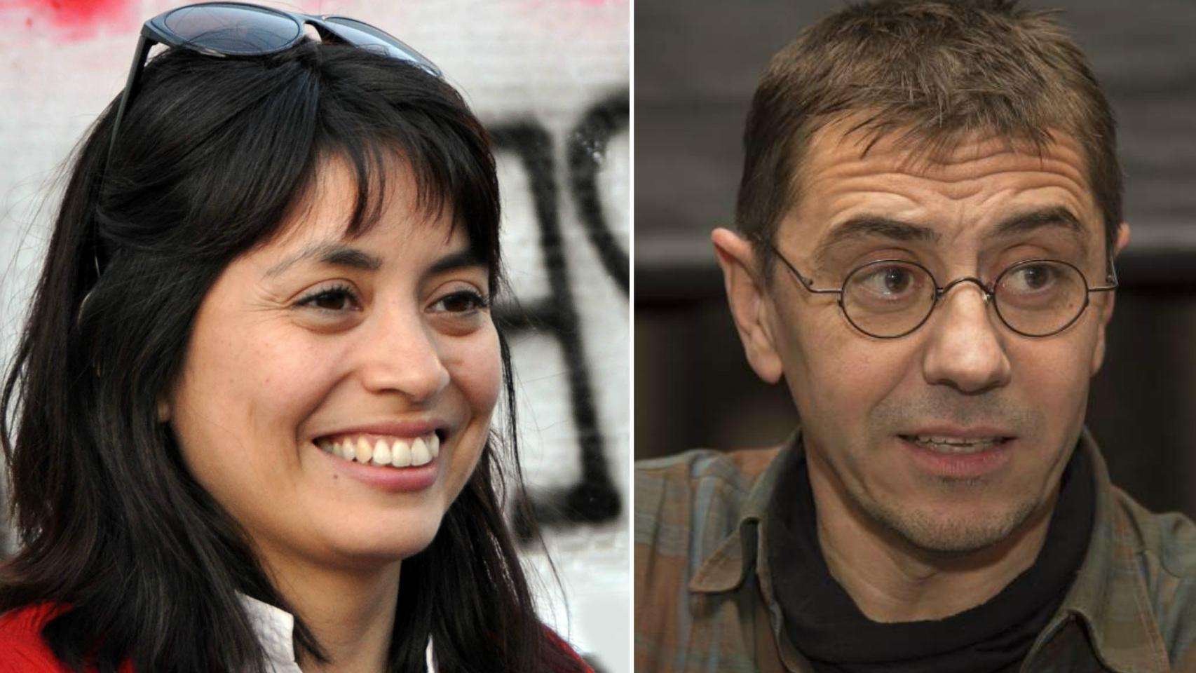 Rommy Arce y Juan Carlos Monedero.