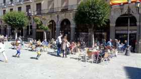 Imagen de archivo de una terraza en Zamora