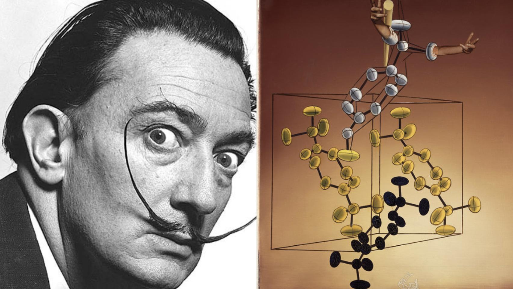 Salvador Dalí representó en algunos de sus cuadros la estructura del ADN.