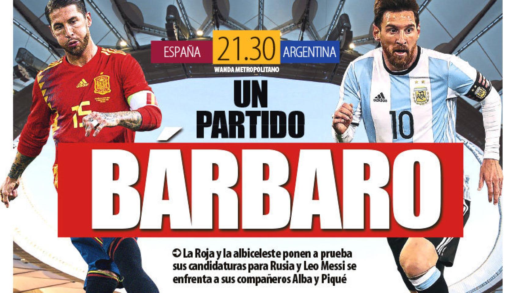 Portada Mundo Deportivo