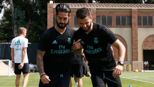 Nacho e Isco entrenan en el segundo día en UCLA