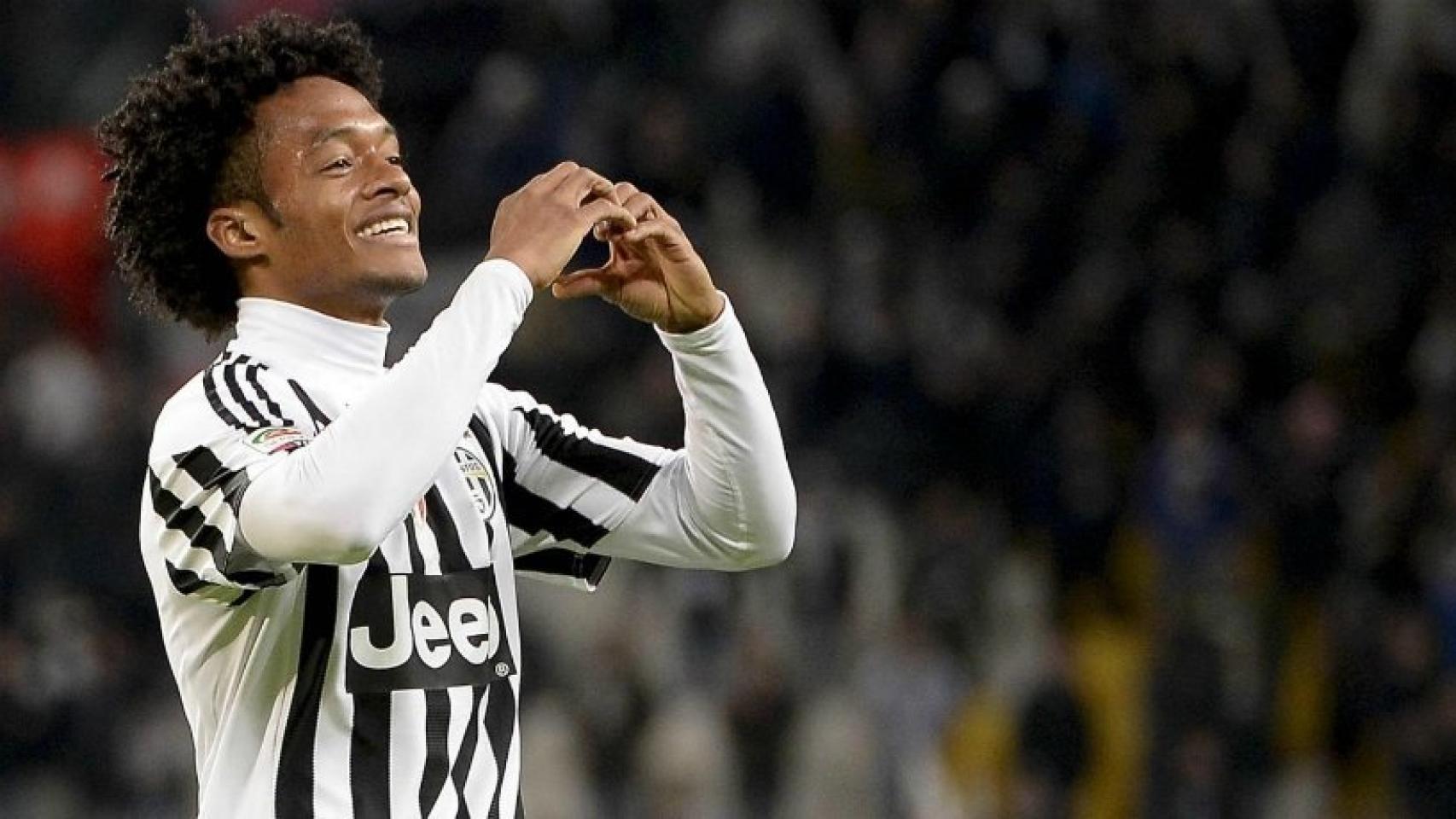 Cuadrado, durante un partido de la Juventus. Foto: juventus.com