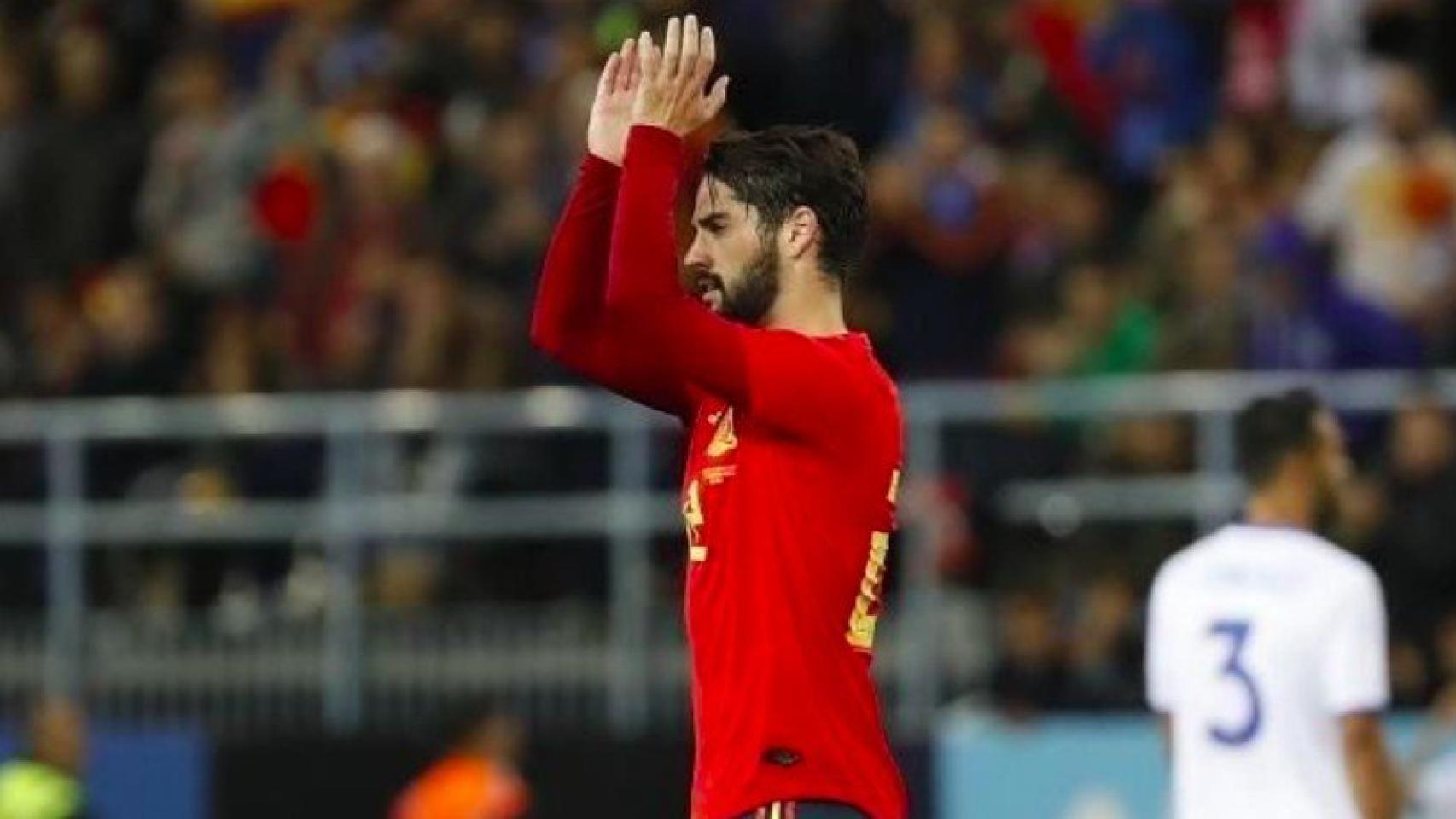 Isco, con España. Foto Instagram (@iscoalarcon)