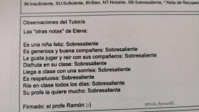 Este profesor sevillano pone las notas que todos quisimos tener