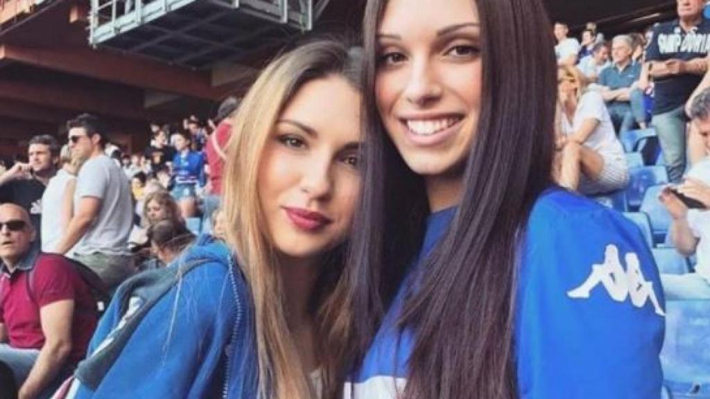 Dos aficionadas de la Sampdoria.