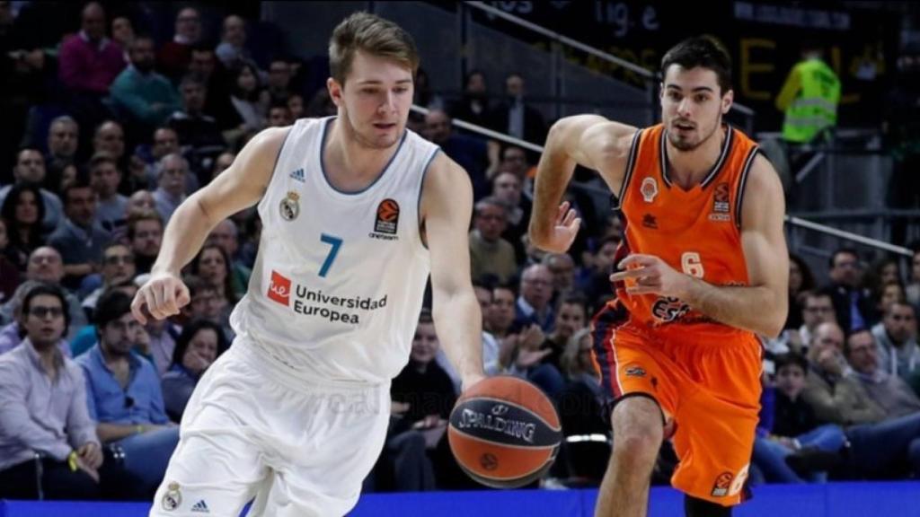 Luka Doncic en un partido de Euroliga