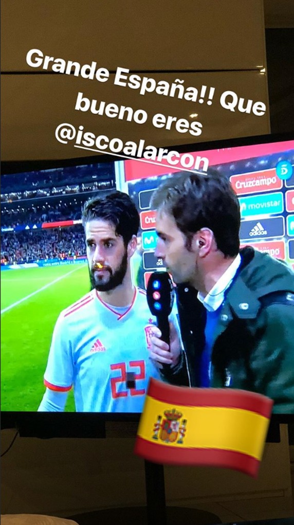 Instagram Stories Morata Isco