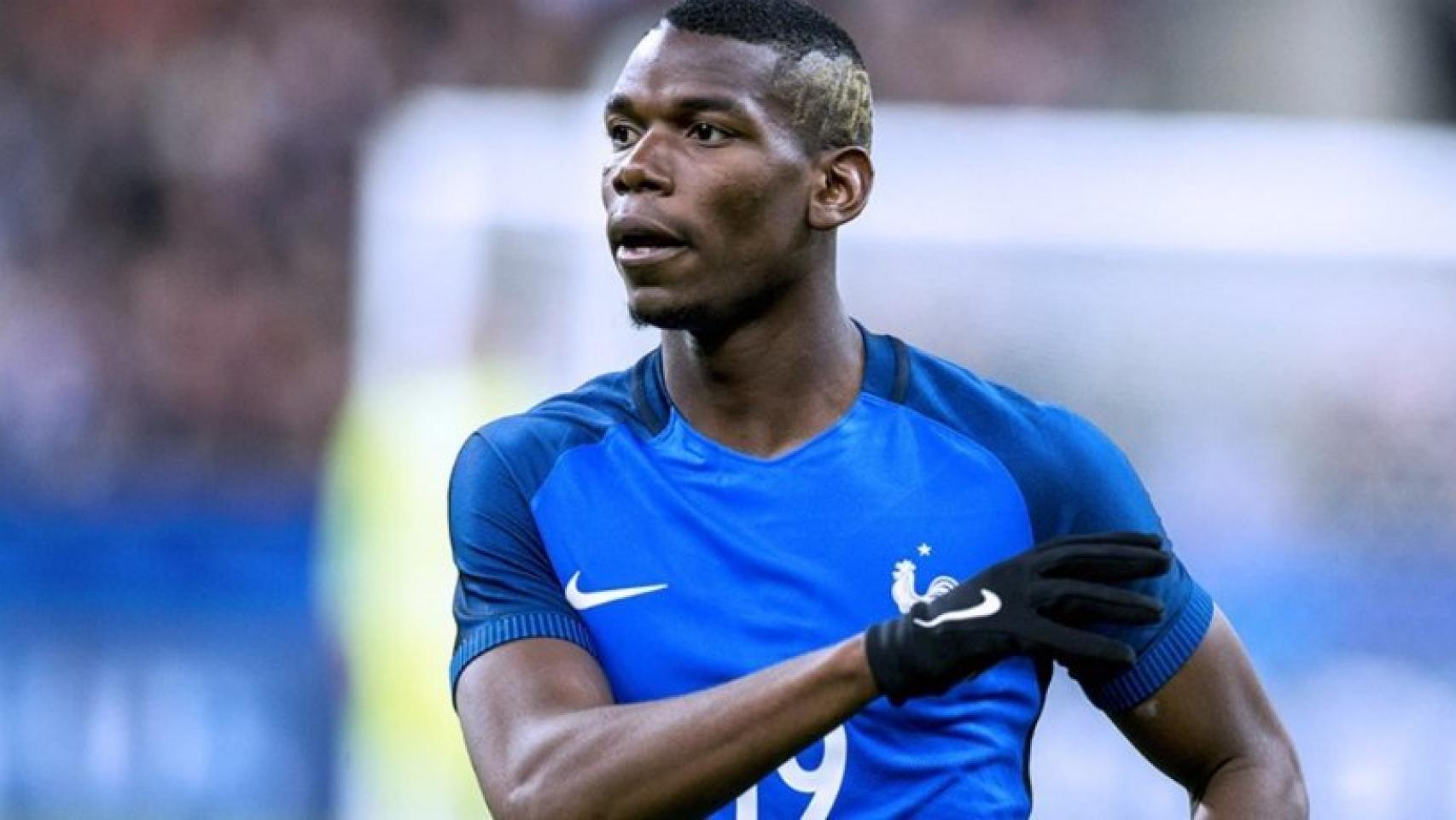 Pogba durante un partido de Francia. Foto: Twitter (@equipedefrance).