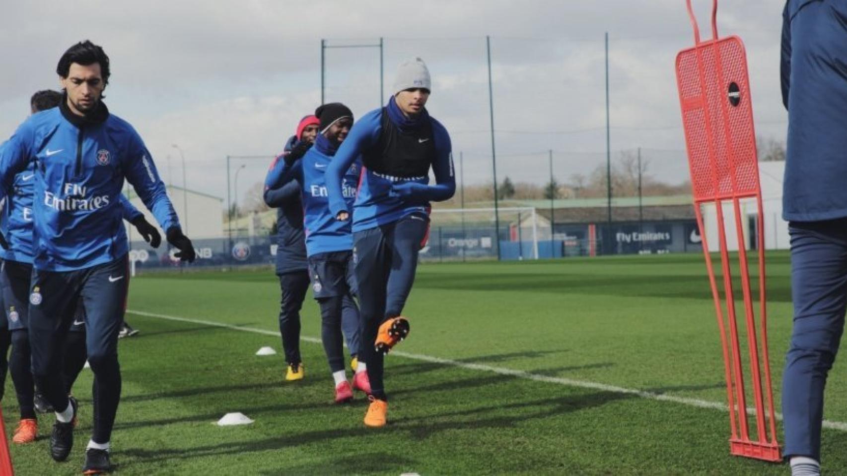 Entrenamiento del PSG. Foto: Twitter (@PSG_inside).