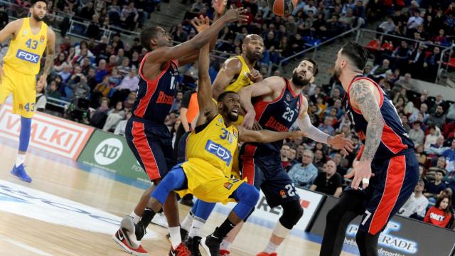 Imagen del partido entre Baskonia y Maccabi.