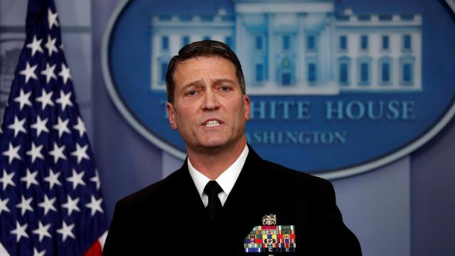 Ronny Jackson, hasta ahora médico presidencial, en una imagen del pasado enero.