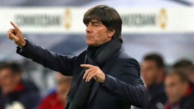 Löw, dirigiendo un partido. Foto. dfb.de