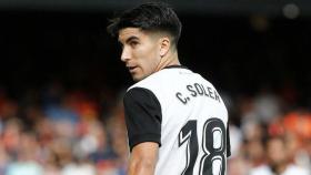 Carlos Soler, en un partido con el Valencia. Foto: valenciacf.com